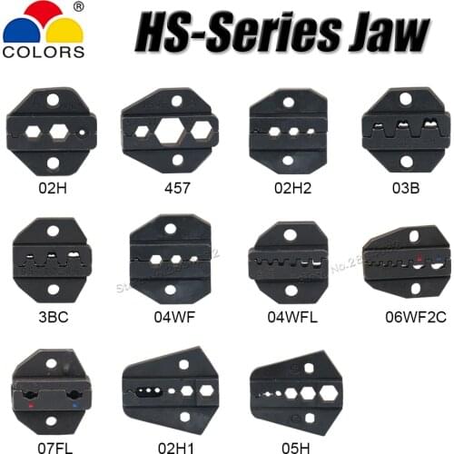 HS Crimp Jaws Pliers Dies 03BC 4.8 6.3 Plug Tube Insulation Non-insulated Flag Coaxial Cable Terminals Crimping Tools Die sets