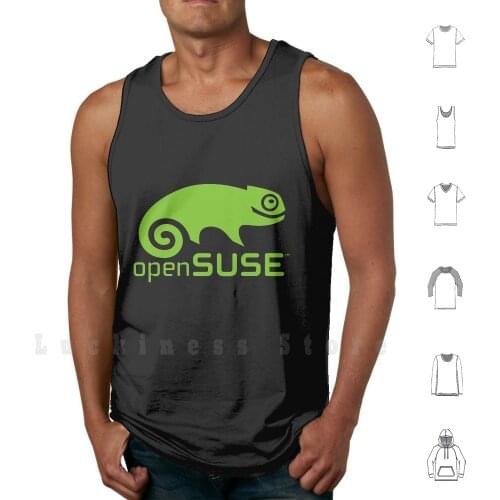 Opensuse Linux Tank Tops Vest 100% Cotton Opensuse Linux Fedora Linux Debian Redhat Ubuntu Open Suse Opensuse Unix Mint