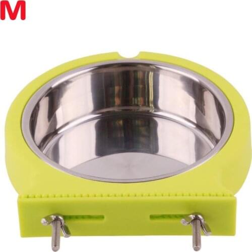 Hanging Stainless Steel Non-Slip Feeding Bowl For Pets Anti-fall And Anti-bite Dog Bowl And Cat Anti-fall Feeding Bowl