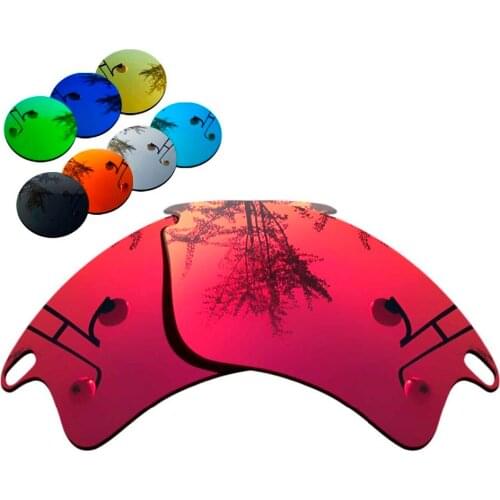 100% Precisely Cut Polarized Replacement Lenses for Fast Jacket XL Sunglasses Magenta Red Mirrored Coating Color- Choices