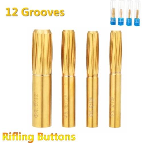New Rifling Button 5.5mm 5.6mm 6.35mm 9.0mm 12 Flutes Hard Alloy Chamber Helical Machine Reamer Break Durable Tool Accessories
