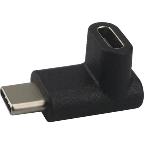 Usb-c Usb 3.1 Type C Male To Female Adapter Connector Black Designed Exquisitely And Easy To Use 90 Degrees Right Angle