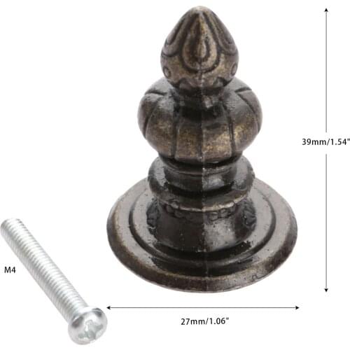 1Pc 39*27mm Antique Bronze Furniture Door Pulls Handles Wardrobe Dresser Drawer Handles Kitchen Cupboard Cabinet Knobs & Handles