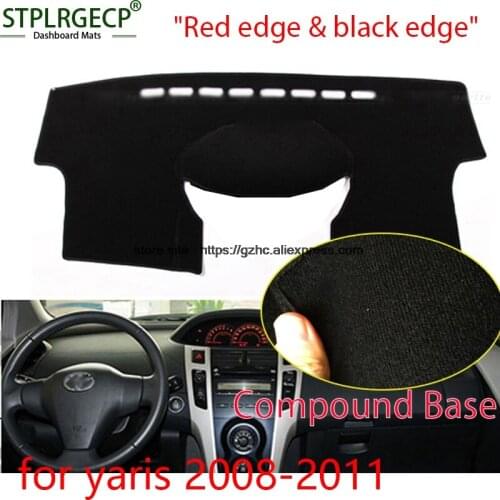 StplrgeCP For toyota yaris yaris L double layer Car Dashboard Cover Avoid Light Pad Instrument Platform Dash Board Cover Sticker