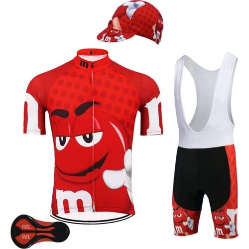 Cycling jersey men short sleeve bib shorts gel pad mtb jersey set red cycling clothing ropa ciclismo maillot ciclismo customize