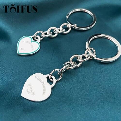 High-quality 1:1 TTFF 925 Heart-Shaped Keychain Jewelry Original Design Model With Exquisite Craftsmanship