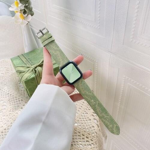 High-end Leather Bracelet for Apple Watch Strap 42mm 44mm 38mm 40mm for Iwatch Band Replacement Series SE6 5 4 3 2 1 Correa