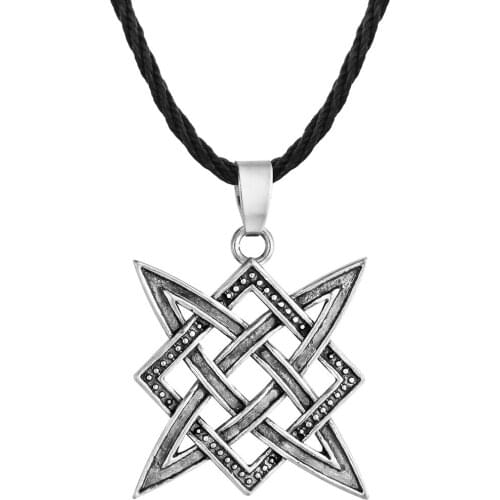 WANGAIYAO New Slavic Necklace Pagan Pendant Antique Retro Jewelry Couple Fashion Popular Geometric Fashion Hand Ornament Holiday