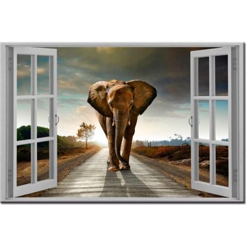 1 pieces framed Wall Art Picture Gift Home Decoration Canvas Print painting Elephant series wholesale