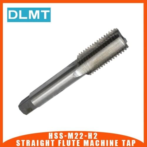1pc M22 Straight Flute Machine Tap Thread H2 M22x1 M22X1.5 M22X2 M22X2.5Tap Bit High Speed Steel Threading Drill Bit Cutter Tool