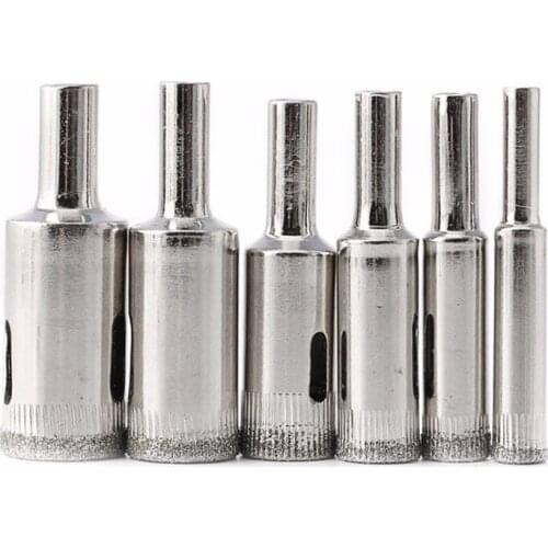 10Pcs Diamond Holesaw 6-10mm Drill Bits Drilling Tool Hole Saw Ceramic Tile Glass Slate Porcelain Marble for Power Drills
