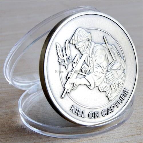 100pcs/lot free shipping ,British Army - Kill Or Capture Who Dares Wins Special Air Service Military Challenge Coin