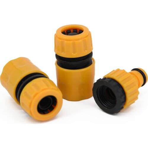 3Pcs 1/2 Hose Pipe Fitting Set Garden Water Connector Adaptor Extender Hose Quick Tap Connectors Garden Water Irrigation Joints