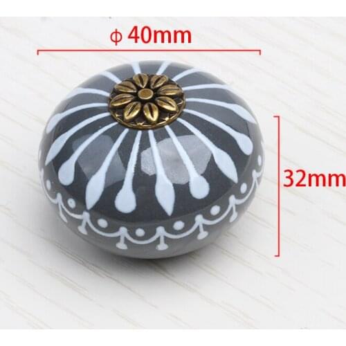 5 Colors Ceramic Door Handle Cabinet Closet Door Drawer pulls Hardware Cupboard Pulls