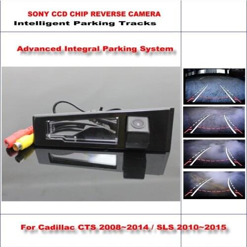 Car Rear Camera For Cadillac CTS/SLS 2010-2015 Intelligent Parking Tracks Reverse NTSC AUX HD SONY CAM