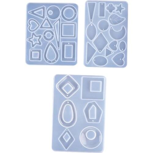 UV Resin Epoxy Mold Earring Pendant Silicone Resin Molds For DIY Dried Flower Jewelry Accessories Making Casting Moulds Tools