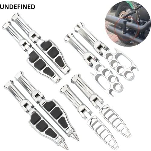 Motorcycle Rear Foot Pegs Passenger Footrest Support Kit for Harley Softail Breakout Fatboy StreetBob Deluxe Fat Bob 114 18-2021