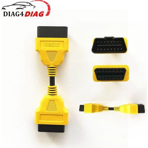 OBD2 Extension Cable Car obd2 16Pin Male to Female Plug Extension Cord Yellow Cable Extend OBD2 Diagnostic interface Adapter