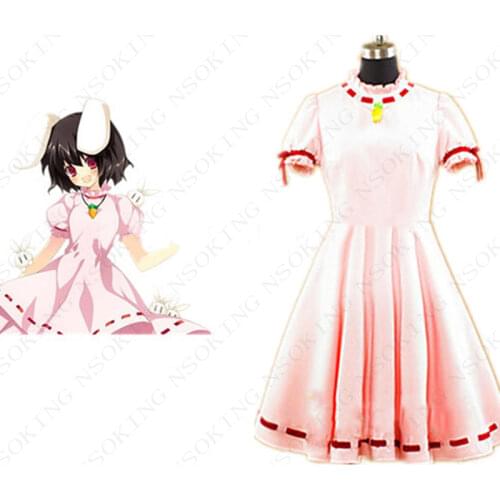 Anime Touhou Project Tewi Inaba dress Cosplay Costume Tailor Made