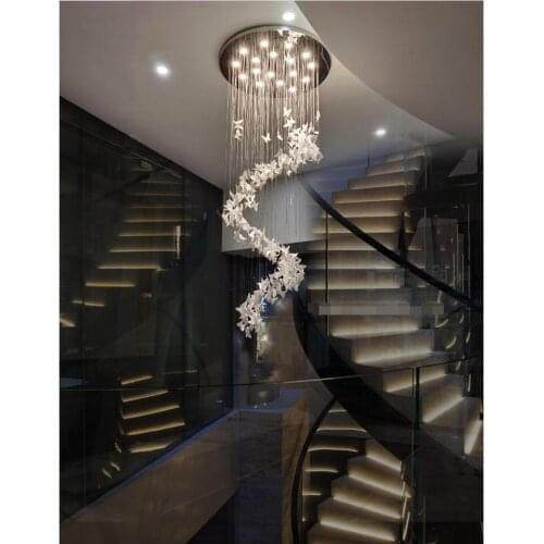 Butterfly chandelier rotating stairwell wedding yarn shop beauty salon clothing store cloakroom bird guest restaurant hanging li