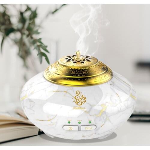 Mini USB Arabic Aromatherapy Diffuser Rechargeable Portable Electronic Incense Burner Furnace-shaped Aroma Air Purifier For Home