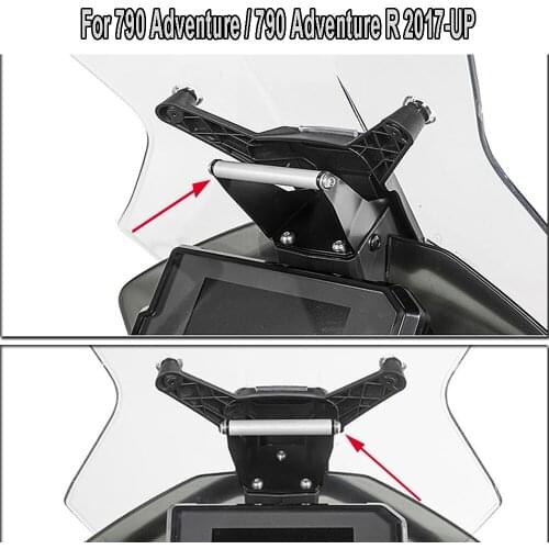 Motorcycle SMART PHONE Navigation GPS Plate Bracket Adapt Holder Kit For 790 ADVENTURE R 2017 2018 2019 2020
