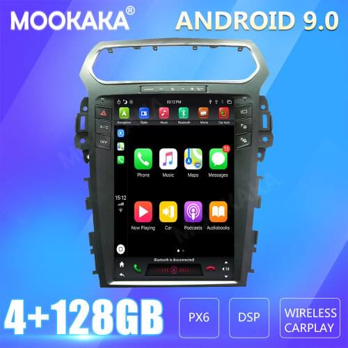 For Ford Explorer 2011-2019 Tesla Screen Android Px6 Car Multimedia Stereo Player Carplay GPS Navigation Head Unit DVD