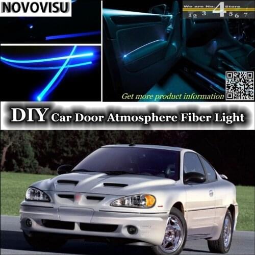 NOVOVISU For Pontiac Grand Am MK5 1998~2005 interior Ambient Light Atmosphere Fiber Optic Band Lights Door Panel illumination