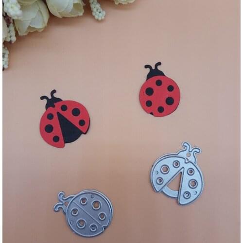 New Cute Ladybugs Metal Cutting Dies Stencil for DIY Scrapbooking Photo Album Embossing Paper Cards Decorative Crafts Die Cuts