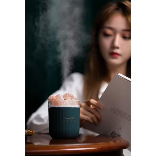Portable Crystal Aromatheraphy Humidifier Usb Wireless Aroma Essential Oil Diffuser Air Humidificador With Atmosphere Lamp Home