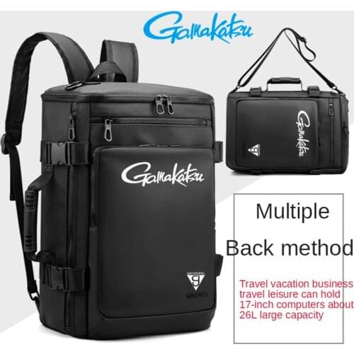 Gamakatsu Fishing Backpack Outdoor Waterproof Breathable Wear-resistant Multipurpose Storage Lock Backpack Travelling Backpack