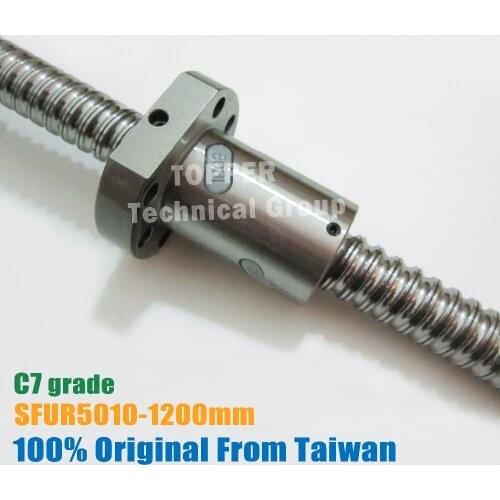 Taiwan TBI MOTION 5010 C7 1200mm Ballscrew 50mm dia With SFU5010 Ball Nut CNC diy kit SFU set