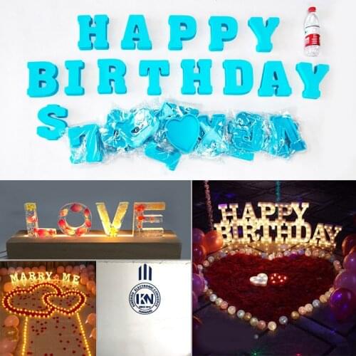 Super Large Letters Silicone Mold Mirror 26 English Letters Decoration DIY Epoxy Resin Mold