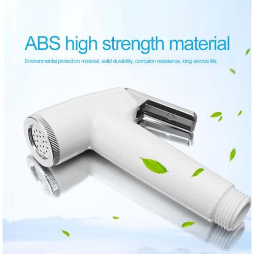 High Quality Punch-Free Squatting Toilet Cleaning Tools With Spring Hose Electroplated Chrome Nozzle Ass Washing