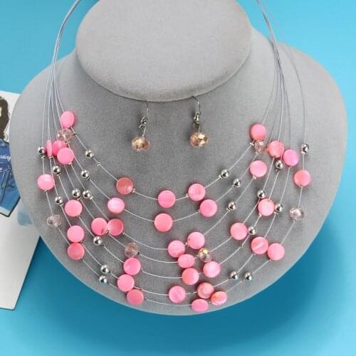 ZOSHI Fashion Jewelry Sets for Women Joyeria Crystal Beads Statement Necklaces Earrings Set Bijoux Parure Bijoux Femme