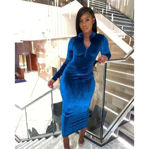 Bodycon Wrap Maxi Dress Women Elegant Pencil Dress Female Streetwear Sheath Long Dress Ladies Fall Winter 2021 RV175