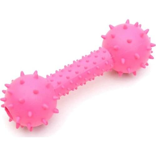 Kapmore 1pc Bite Resistant Dog Chew Toy Creative Rubber Dog Squeaky Toy Pet Teething Toys Pet Accessories Random Color