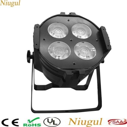 200W COB LED Par Light /4X50W Warm White+Cold White 2in1 Aluminum DMX512 LED COB Effect Stage Theaters Churches Concert Lights