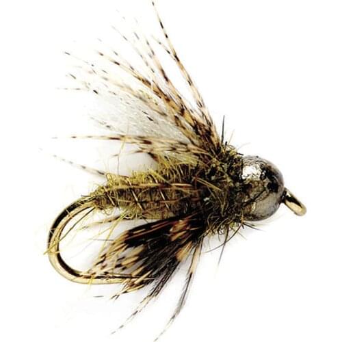 6pcs Aventik Scud Caddis Pupa Flies Dry Trout Fly Flies Various Size Fish Flies