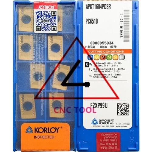 APKT1604PDSR PC6510 10pcs Original Korea KORLOY Cutting Tool