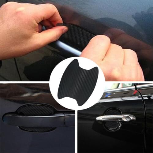 Car Door Handle Carbon Fiber Scratchproof Protective Membrane for BMW E60 Ford focus 2 Kuga Mazda 3 cx-5 Volkswagen Polo Golf 4