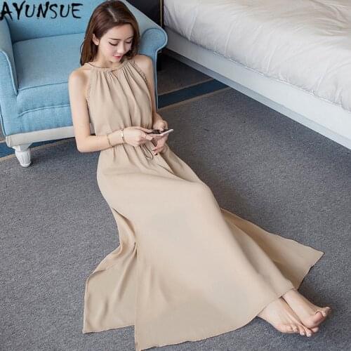 AYUNSUE Linen Summer Dresses