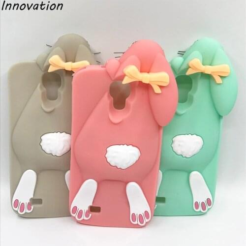 For Fundas Samsung Galaxy S4 Case Silicon 3D Cute Cartoon Bunny Rabbit Soft Silicone Phone Cases For Samsung Galaxy S4 i9500