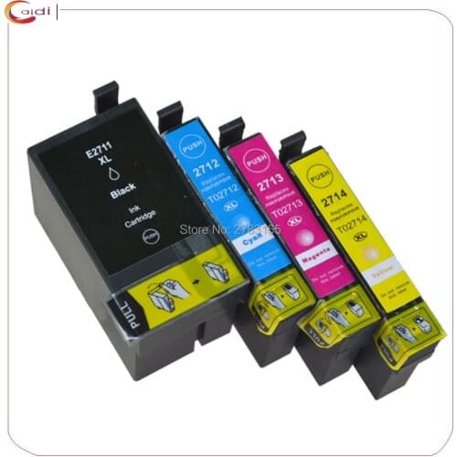 4PK Ink Cartridges Compatible For Epson Workforce WF-3620DWF WF-3640DTWF WF-7110DTW WF-7610 Printer Epson 27xl