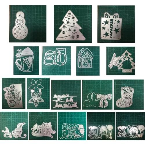 Christmas Stocking Gift Snow House Sunflower metal cutting mold scrapbook embossed paper card photo album craft paper die