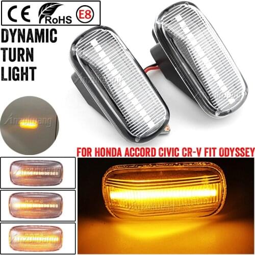 2PCS Led Side Marker Turn Signal Light lamp For Honda CRV Accord Civic Jazz Fit Stream Integra DC5 City Odyssey Acura RSX NSX