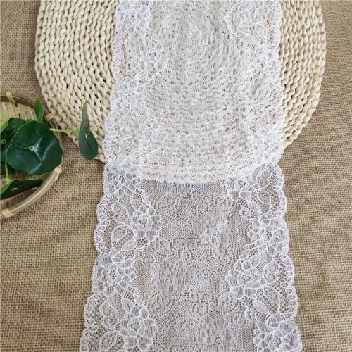 18 cm stretch white lace ribbon African lace fabric sewn lace decorative garment accessories lace E2193