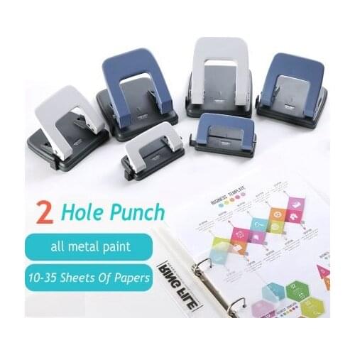 Quality Metal Hole Punch 2 Hole Puncher A4 Paper Punch Office Binding Tools 6mm Circle Punch Border Punch
