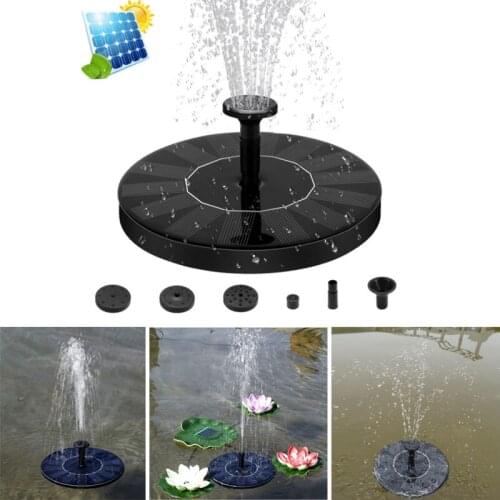 Mini Solar Powered Fountain Garden Pool Pond Solar Panel Floating Fountain Garden Decoration Water Fountain Drop Shipping