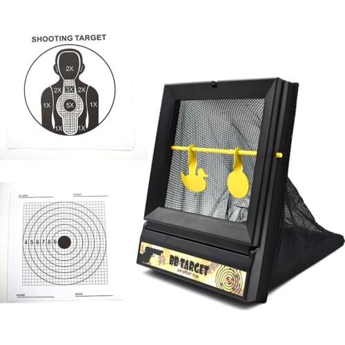 Tactical Shooting Target BB Bullet Paintball Self Resetting Target with Pellet Tra Dark for Training Hunting Airsoft Accessories